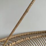 Suspension rattan saucer iron frame D:120 H:60