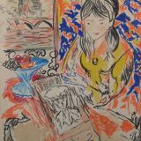 Henri Matisse - Follower - Crayon Study of a Girl