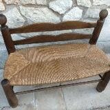 Mulched bench for children