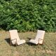 Pair of modern VK armchairs by J.Graz in caviuna, 1950s
