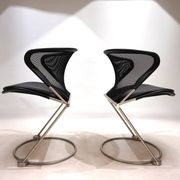 Set of 2 Wilkhahn Nuvola conference / dining room chairs by Herbert Ohl, 19