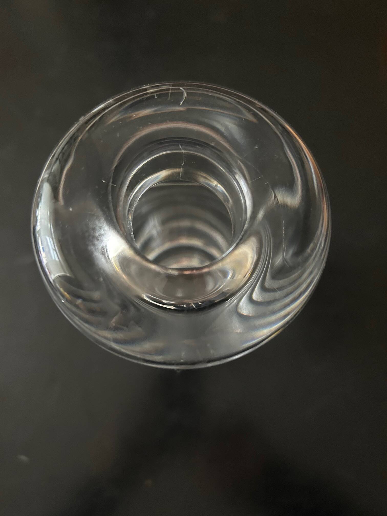 Peill and Pultzer crystal vase