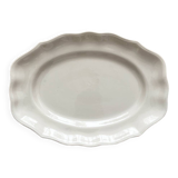 Plat ovale festonné en faïence de Saint Clément