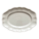 Scalloped oval dish in Saint Clément earthenware