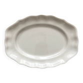 Scalloped oval dish in Saint Clément earthenware