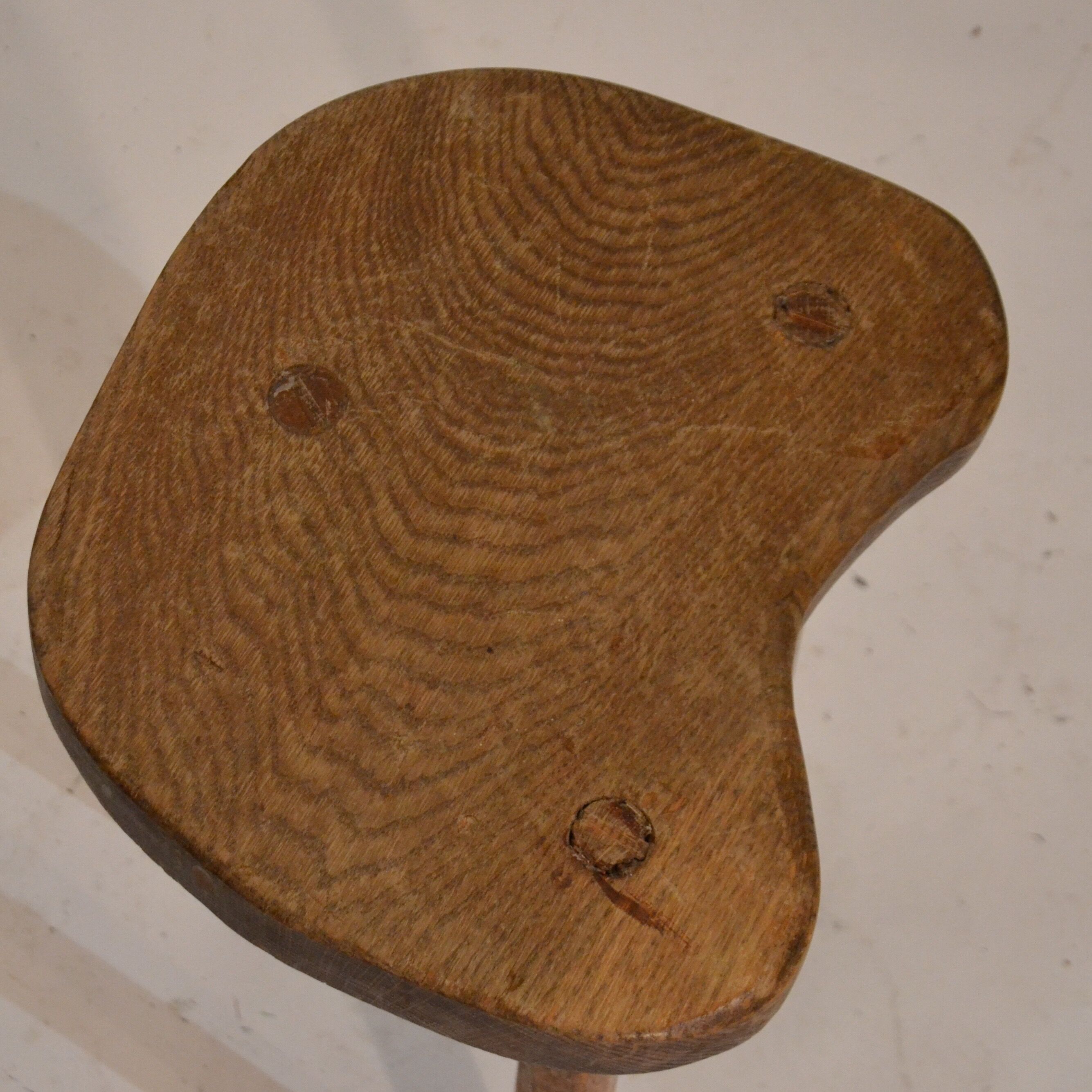 Former farm stool in solid wood