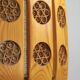 Pine Pendant Lamp with Rolled Wood Curl Rosettes – Sweden, 1970s