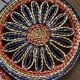 5 braided straw coasters bohemian style