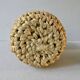 Glass bottle with braided rope, 60s