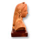 Bust of a woman with terracotta veil signed Alexandre