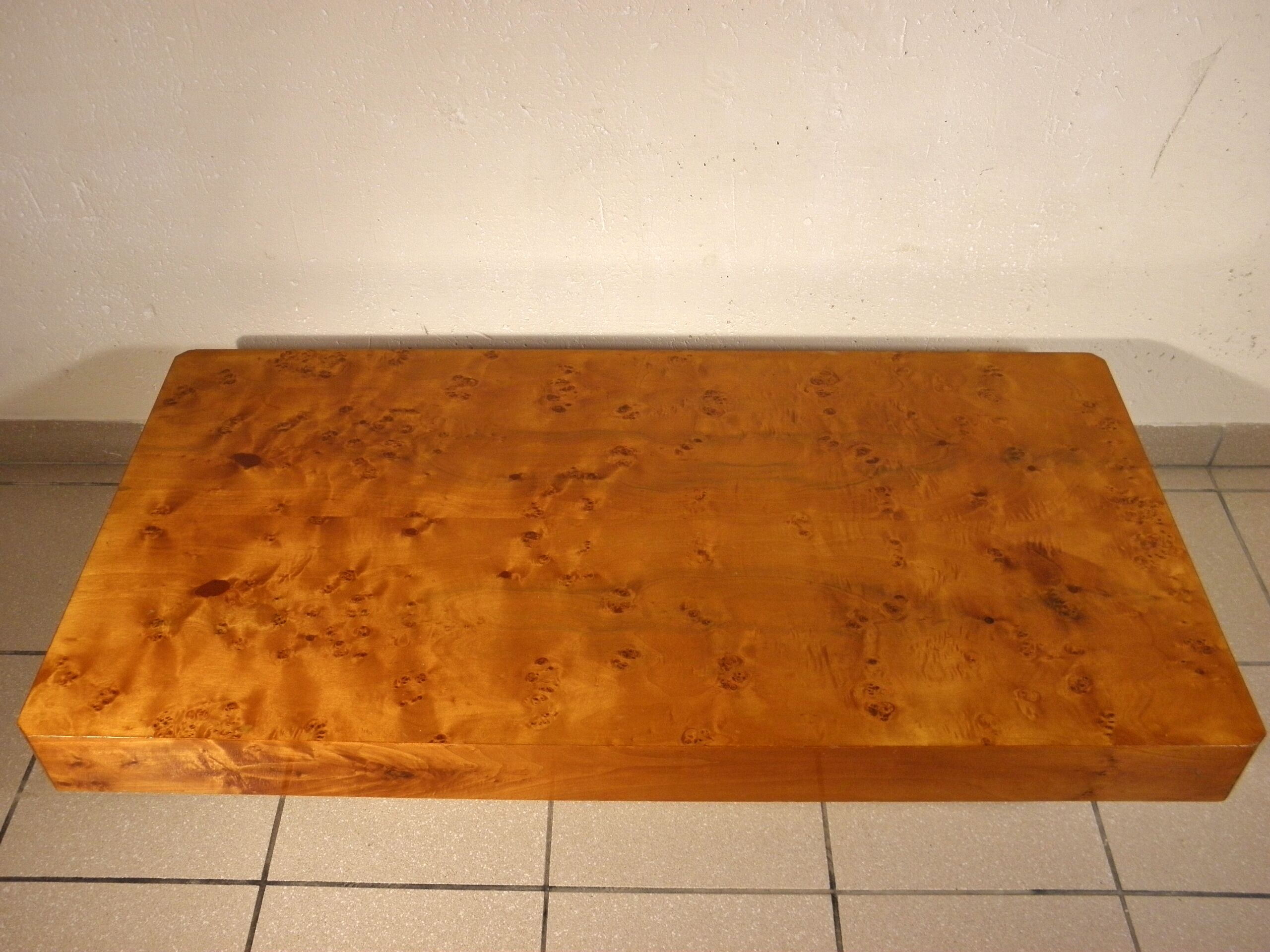 Elm magnifying glass coffee table