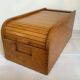 Wooden box rolling curtain dovetails