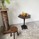 1900 lion paw pedestal table