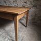 Antique French farmhouse dining table in oak and poplar, 1850–1900
