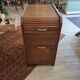 Cartonier filing cabinet with curtain in solid oak 1930
