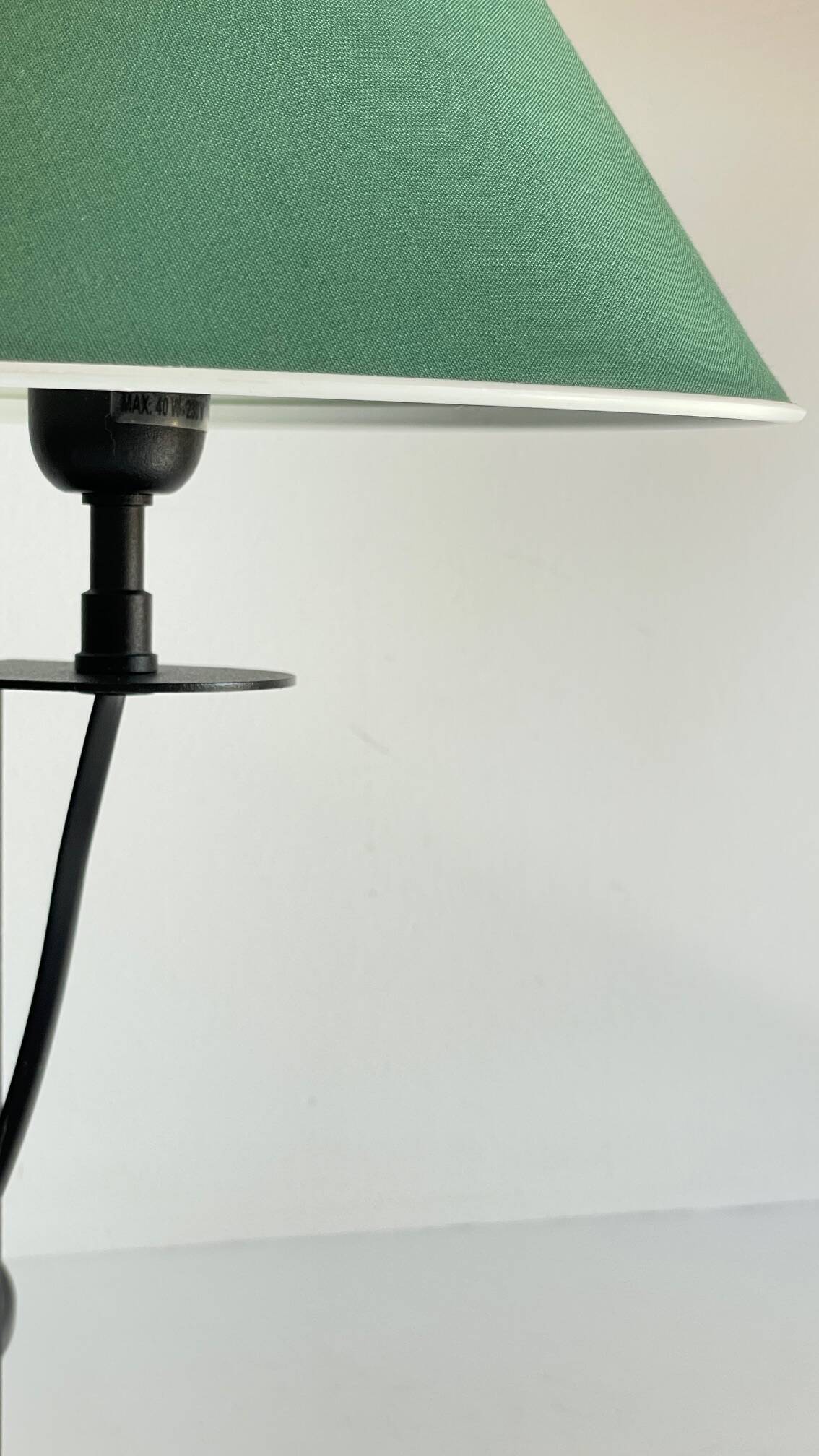 Steel and fabric lamp by madura