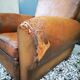 Leather club chair