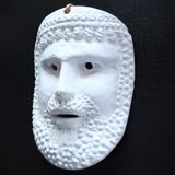 Greek man's mask in terracotta, 1970s