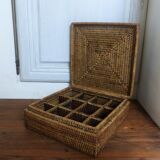 Vintage rattan box