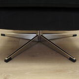 Fauteuil de bureau en cuir, design danois, années 1970, production: Danemark