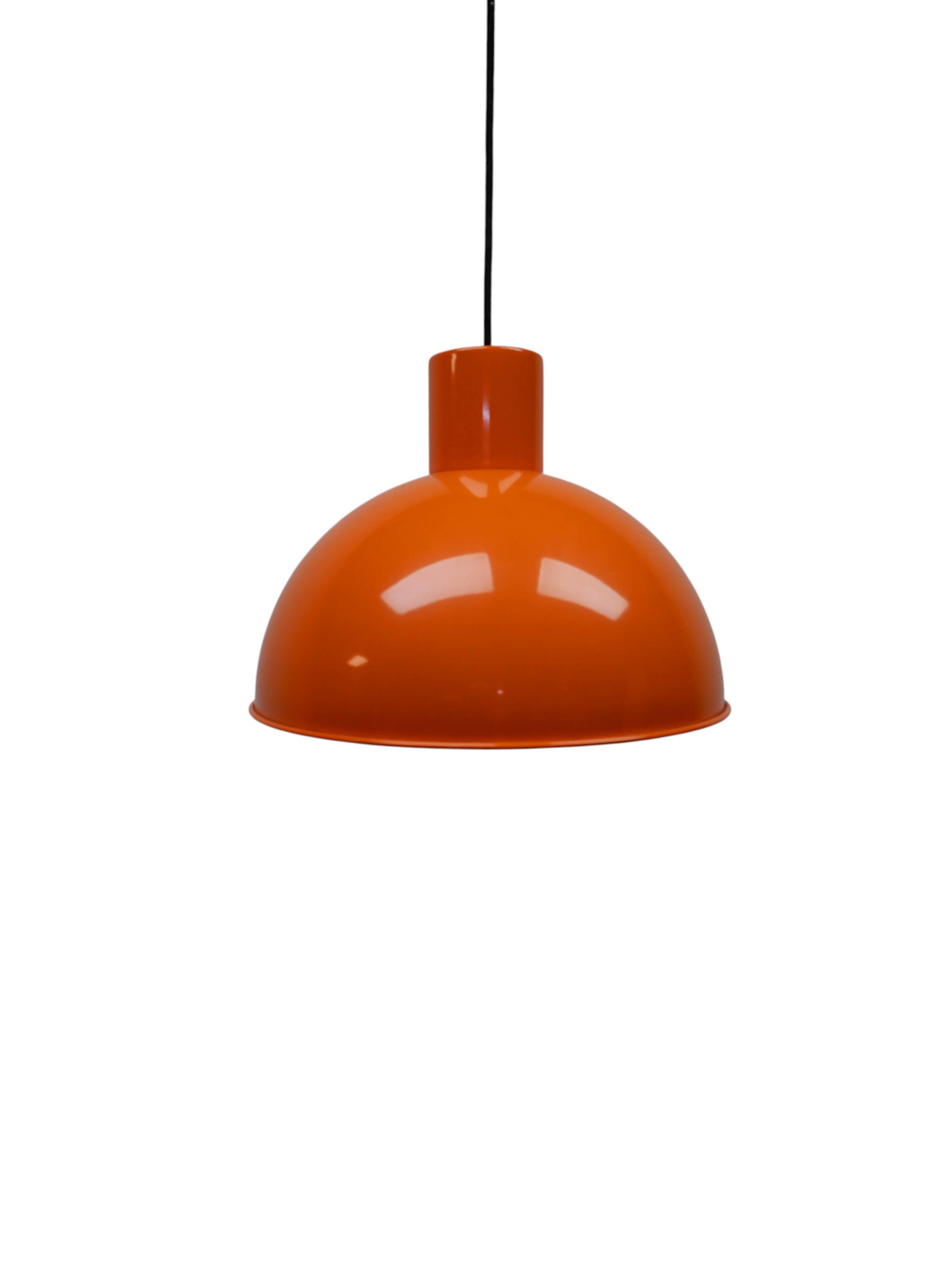 Jo Hammerborg “Bunker” hanging lamp, orange
