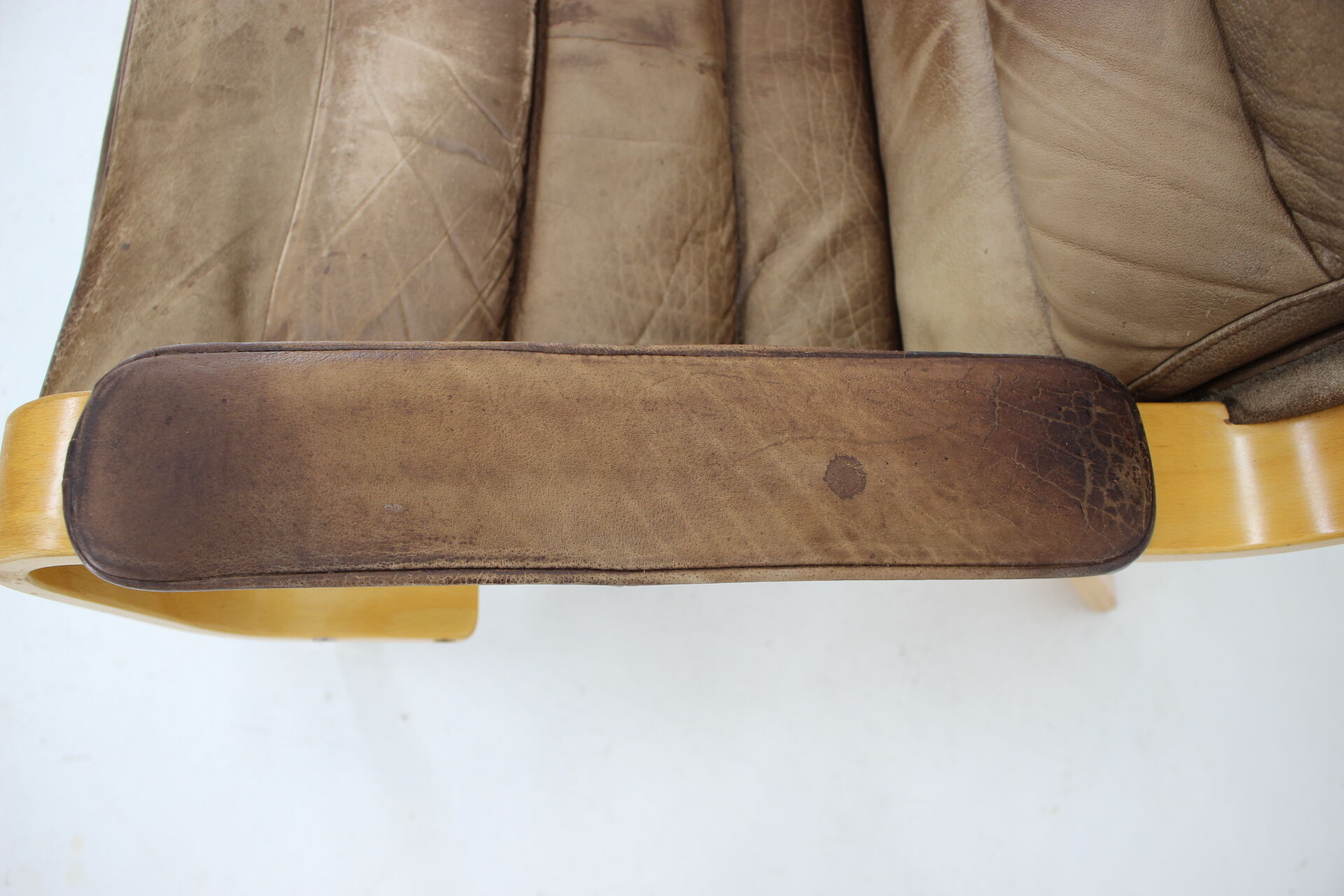 1970s Pair of Yngve Ekström "Contino" Leather Armachair,Sweden