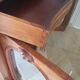 Curved showcase library carved wood 2 doors mahogany English style