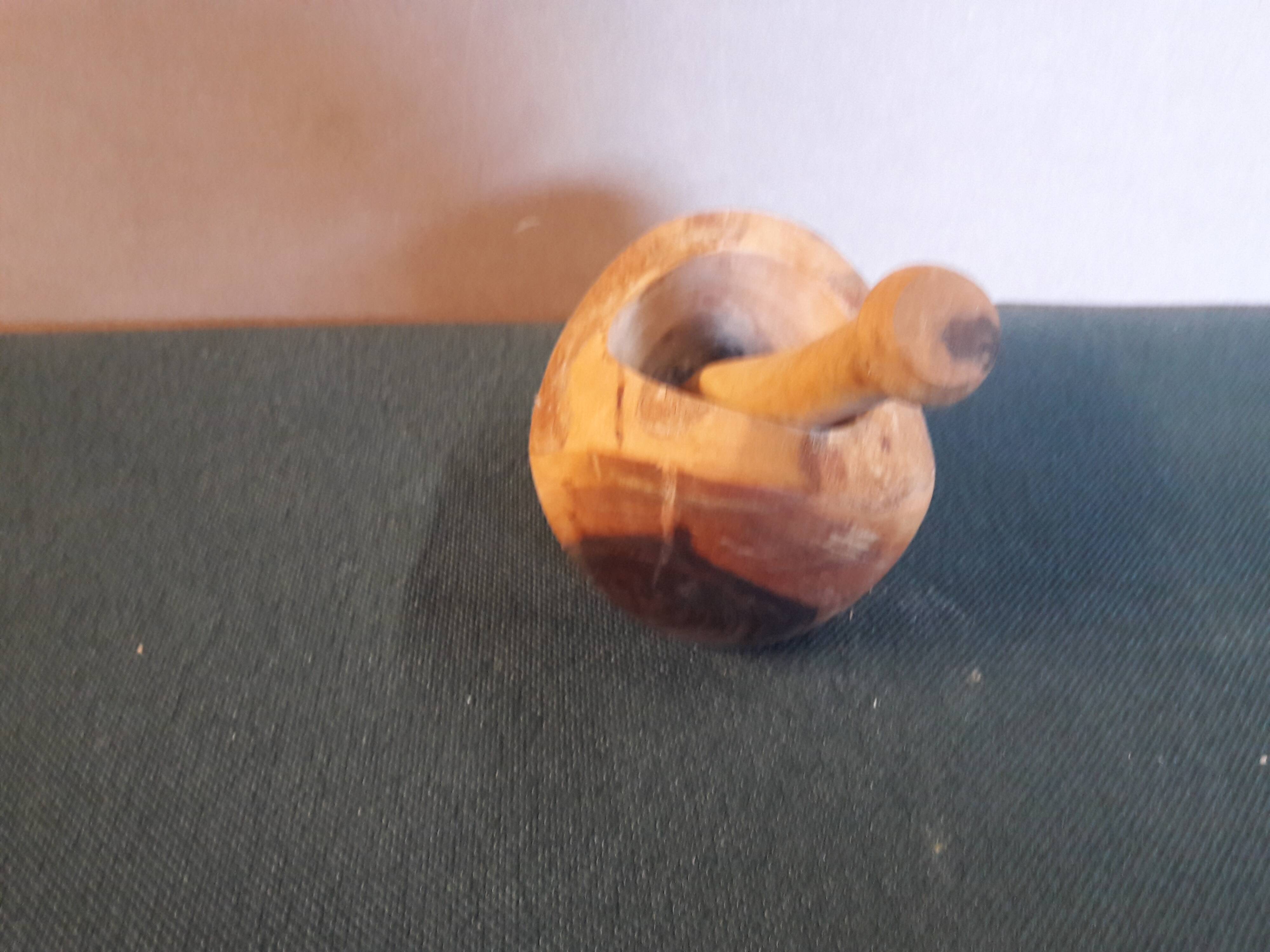 Olive wood pestle