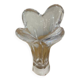crystal vase signed Bayel