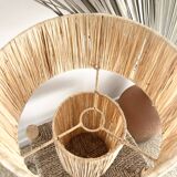 Raffia table lamp