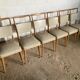 Set of 6 vintage 50s Scandinavian chairs