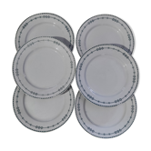 Assiettes plates "Russia" de Gien en Terre de Fer