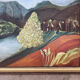 Landscape oil on wood framed vintage
