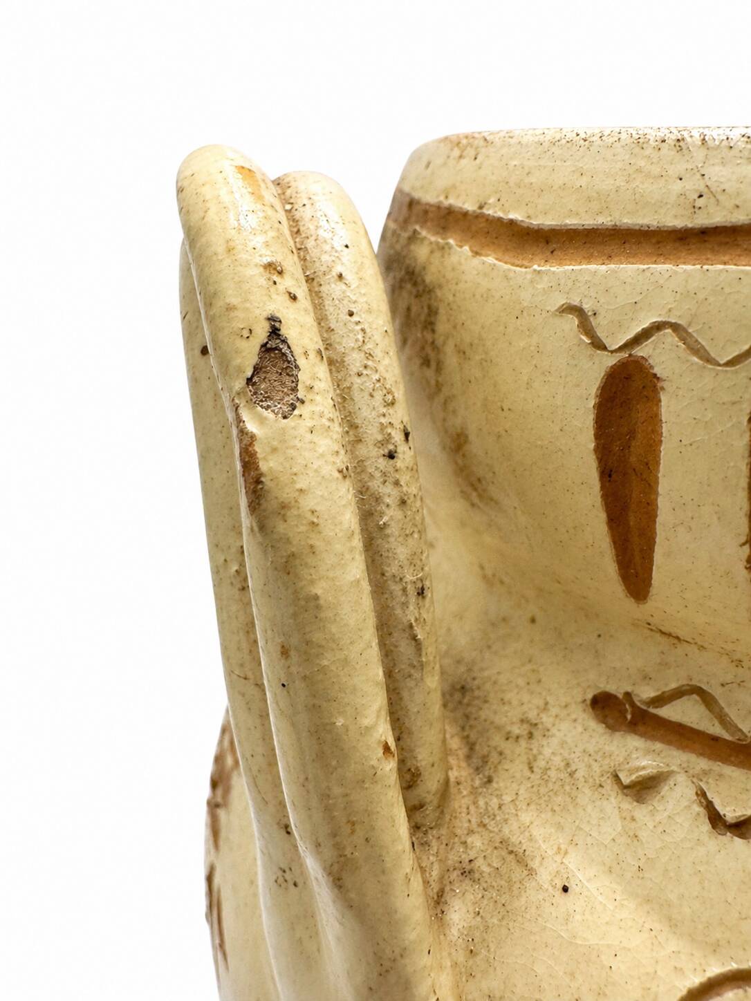 Sgraffito Neo-Archaic Vase - Signed FF Fanciullacci, 1950