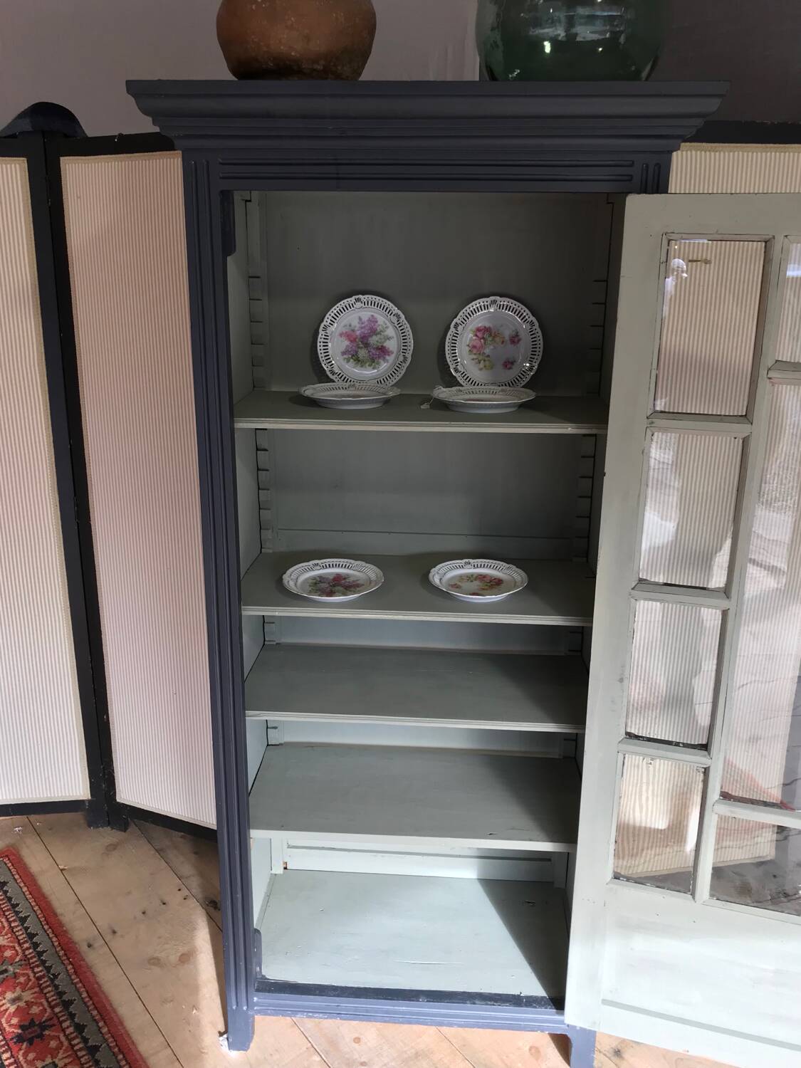 Parisian glass cabinet