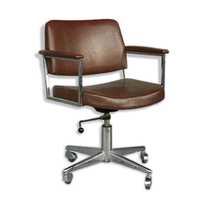 Fauteuil de direction en cuir 1960