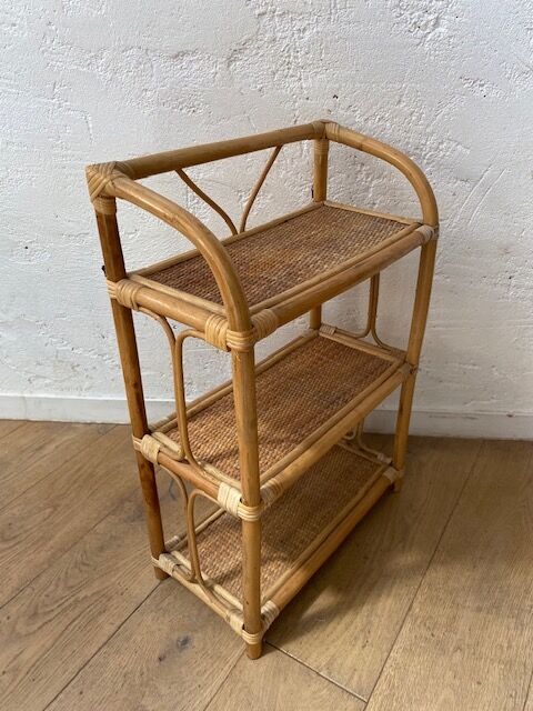 Rattan shelf