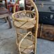 Vintage rattan bottle holder/server