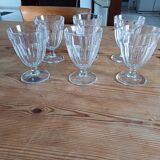 6 old glasses