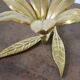 1970 vintage brass flower ashtray