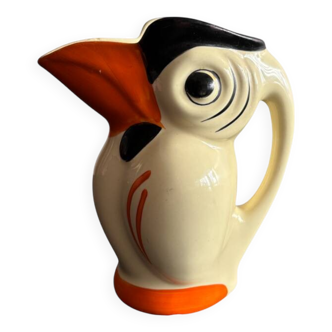 Art Deco Ceramic Toucan Pitcher Ditmar Urbach