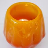 Art glass candleholder by Göte Augustsson Ruda Glasbruk