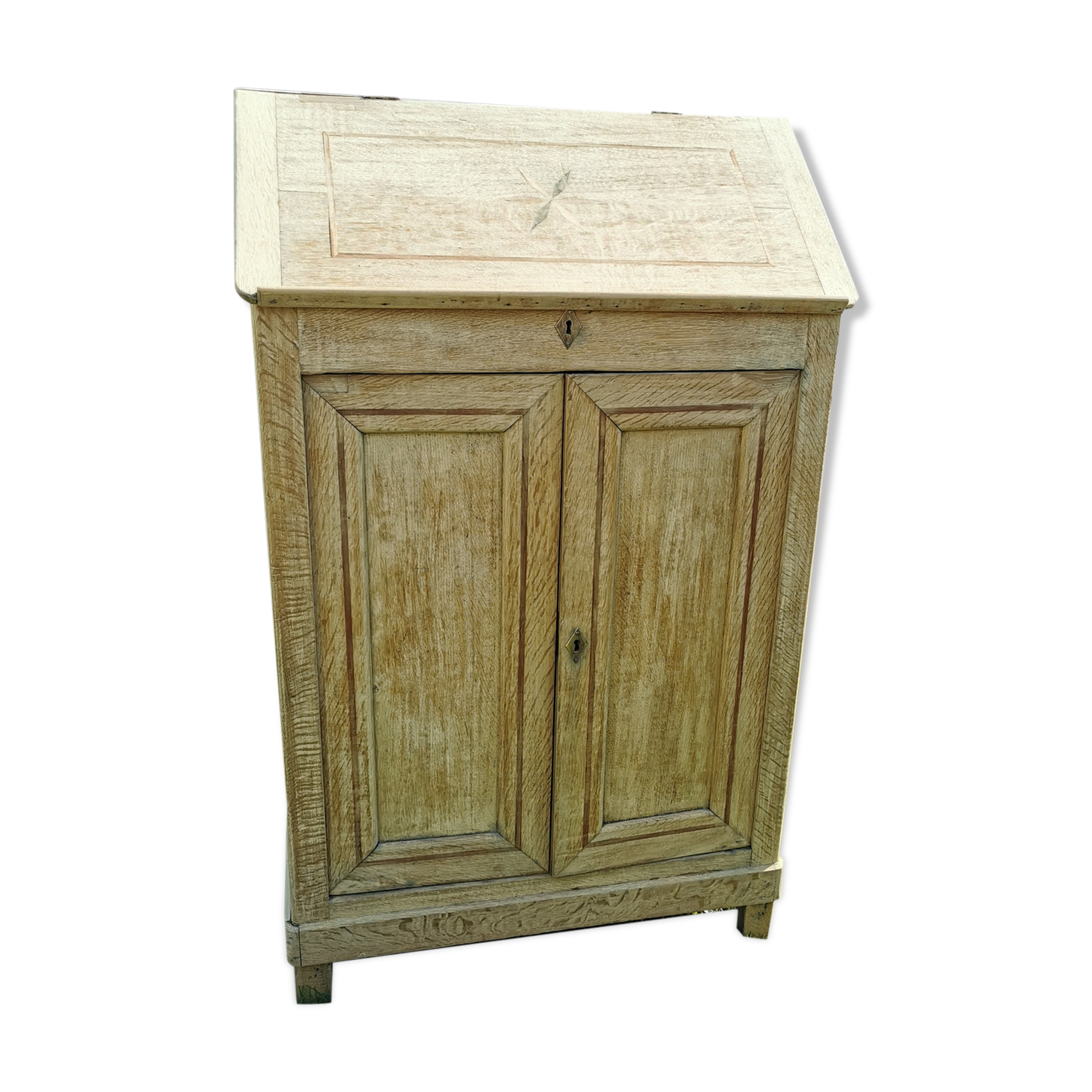 Writing furniture, craft furniture, solid oak, 19th century era