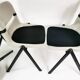 Space age chairs, Vitra Dorsal, designed by G.Piretti & E. Ambas, Italy