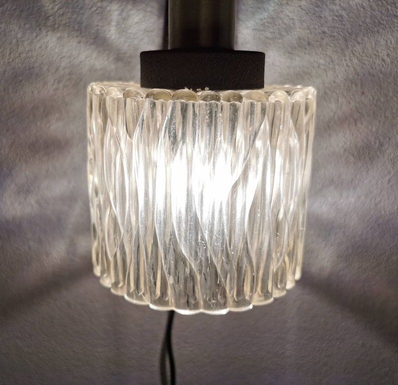 Fishing rod wall lamp, 1970s