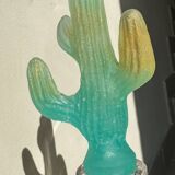 Daum cactus Hilton Mc Connico crystal whiskey decanter