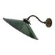 Wall light in enamelled sheet metal