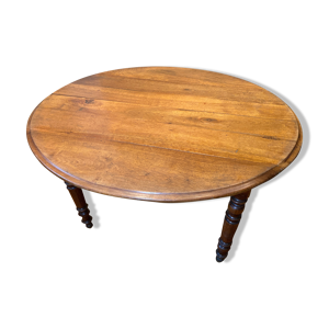 table à volet ovale