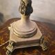 Empire lamp in bronze and marble, large size 70x43, 6kg, and a superb lampshade.