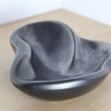 Modernist black special ceramic ashtray